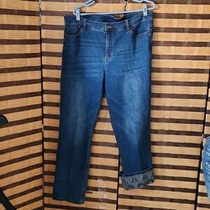John Mark jeans convert to capri cuff